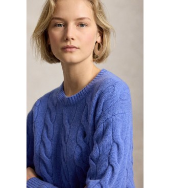 Polo Ralph Lauren Modra majica iz volne in ka?mirja