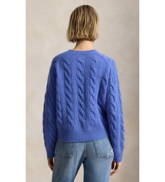 Polo Ralph Lauren Modra majica iz volne in ka?mirja