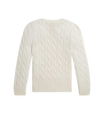 Polo Ralph Lauren Jersey de lana y cachemira blanco roto