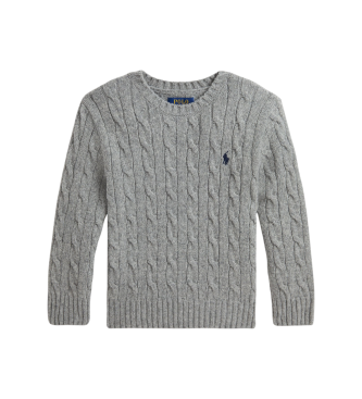 Polo Ralph Lauren Pull en laine et cachemire gris