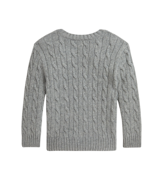 Polo Ralph Lauren Pull en laine et cachemire gris