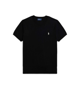 Polo Ralph Lauren Camisola de manga curta com gola redonda preta