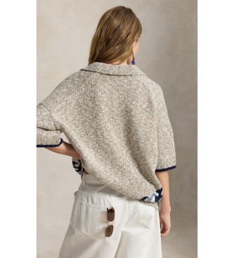 Polo Ralph Lauren Maglione in misto lana con motivi beige