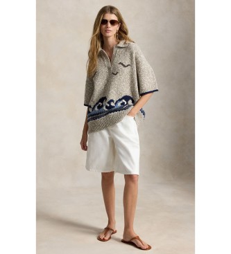 Polo Ralph Lauren Maglione in misto lana con motivi beige