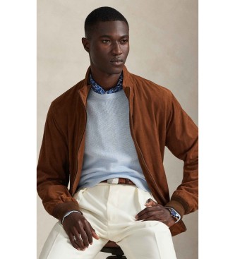 Polo Ralph Lauren Blue linen-blend stretch jumper