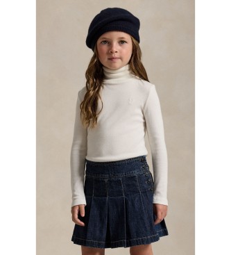 Polo Ralph Lauren Jersey côtelé en modal et coton blanc cassé