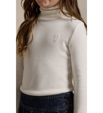 Polo Ralph Lauren Jersey côtelé en modal et coton blanc cassé