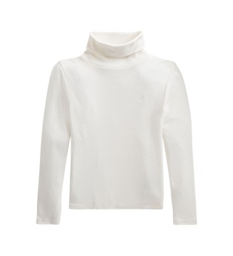Polo Ralph Lauren Jersey côtelé en modal et coton blanc cassé