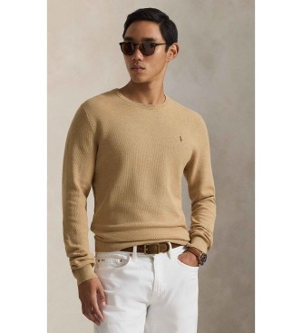 Polo Ralph Lauren Jersey de punto de piqu� de algod�n marr�n