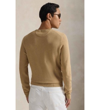 Polo Ralph Lauren Jersey de punto de piqu� de algod�n marr�n