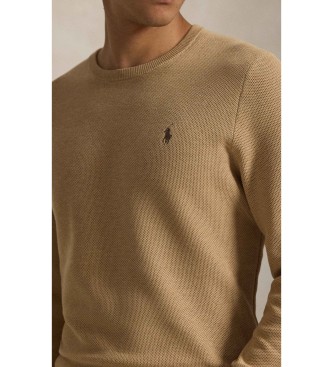 Polo Ralph Lauren Jersey de punto de piqu� de algod�n marr�n