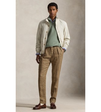 Polo Ralph Lauren Zelen pleten pulover iz bombaža in pika