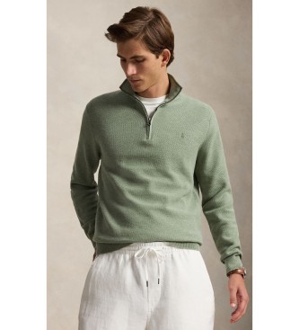 Polo Ralph Lauren Zelen pulover iz pikeja in bomba?a
