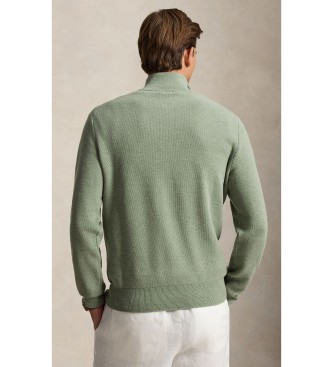 Polo Ralph Lauren Zelen pulover iz pikeja in bomba?a