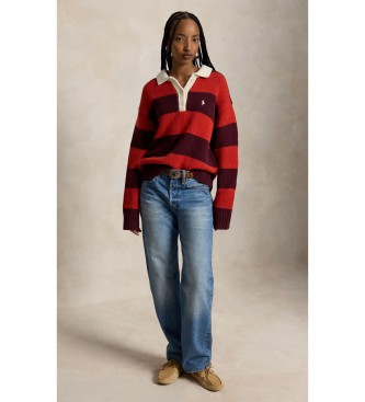 Polo Ralph Lauren Rde?a ragbi majica iz volnene me?anice