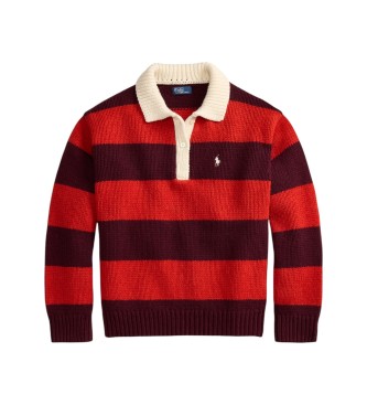Polo Ralph Lauren Rde?a ragbi majica iz volnene me?anice