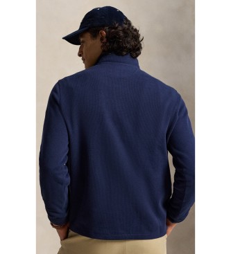 Polo Ralph Lauren Marineblauer Estate-Rib-Pullover mit Reißverschluss