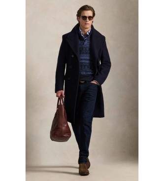 Polo Ralph Lauren Jersey Fair Isle con cuello de polo marino