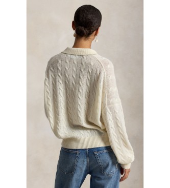 Polo Ralph Lauren Jersey Henley en punto de ochos beige