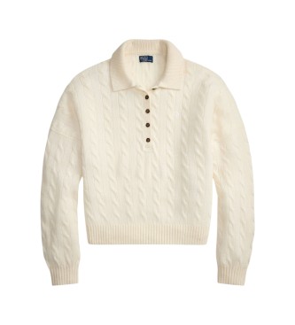 Polo Ralph Lauren Jersey Henley en punto de ochos beige