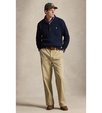 Polo Ralph Lauren Jersey ample en coton avec drapeau marine