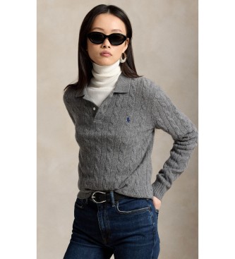 Polo Ralph Lauren Jersey Polo de lana y cachemira gris