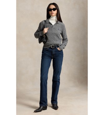 Polo Ralph Lauren Jersey Polo de lana y cachemira gris