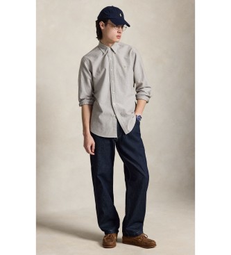 Polo Ralph Lauren A icónica camisa Oxford em tom taupe