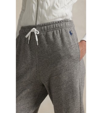Polo Ralph Lauren Calça de moletom de felpa com cordão cinza