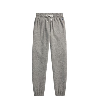 Polo Ralph Lauren Calça de moletom de felpa com cordão cinza