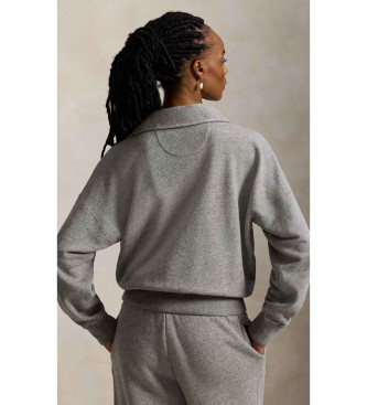 Polo Ralph Lauren L�tt fleecepullover med gr� dragkedja