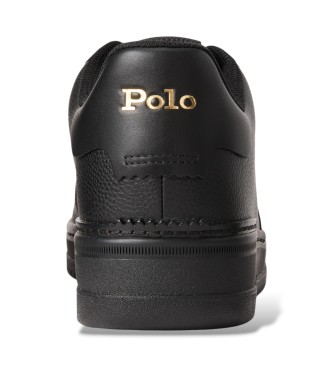Polo Ralph Lauren Masters zwarte leren sneakers