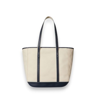 Polo Ralph Lauren Borsa tote shopper media in tela beige