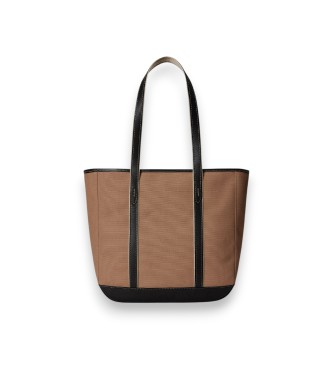 Polo Ralph Lauren Borsa tote shopper media in tela marrone