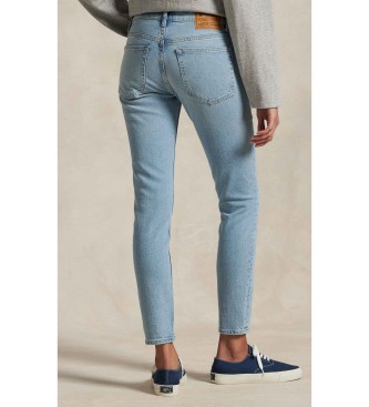Polo Ralph Lauren Calças de ganga azuis de cintura média Super Slim