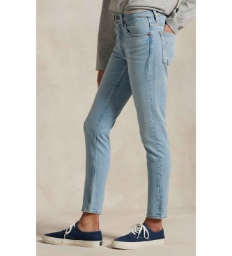 Polo Ralph Lauren Calças de ganga azuis de cintura média Super Slim