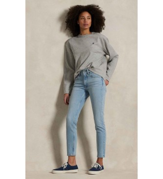Polo Ralph Lauren Calças de ganga azuis de cintura média Super Slim