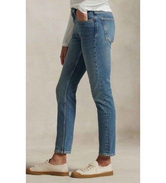 Polo Ralph Lauren Calças de ganga azuis de cintura média Super Slim