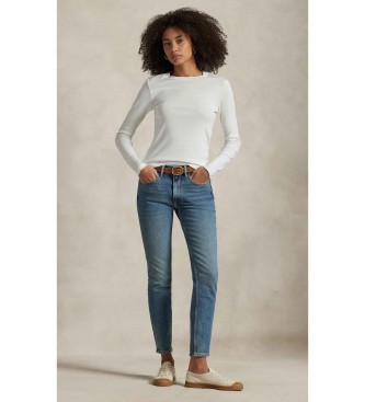 Polo Ralph Lauren Calças de ganga azuis de cintura média Super Slim