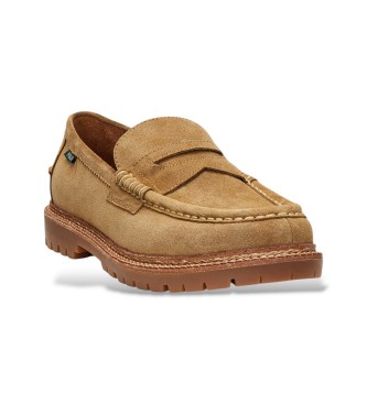 Polo Ralph Lauren Mocassins Jett em camur�a castanha clara