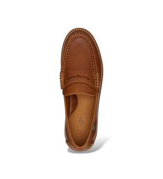 Polo Ralph Lauren Mocassini Jett in pelle marrone