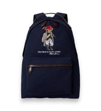 Polo Ralph Lauren Canvas backpack with navy Bear polo shirt