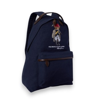 Polo Ralph Lauren Canvas backpack with navy Bear polo shirt