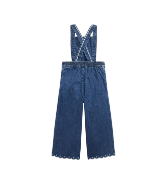 Polo Ralph Lauren Blå broderad jeansoverall