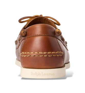 Polo Ralph Lauren Merton b�tskor i l�der med bruna klossar