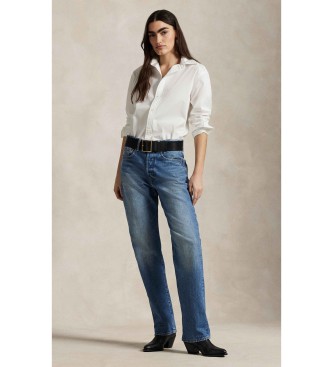 Polo Ralph Lauren Vit oversize bomullsskjorta