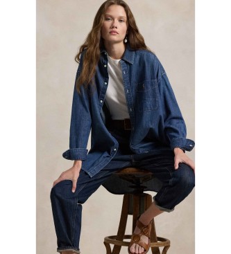 Polo Ralph Lauren Oversize Fit Denim Hemd blau