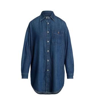 Polo Ralph Lauren Oversize Fit Denim Hemd blau