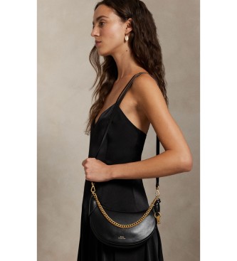 Polo Ralph Lauren Borsa Polo ID mini in pelle con catena nera