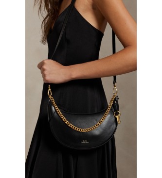 Polo Ralph Lauren Borsa Polo ID mini in pelle con catena nera
